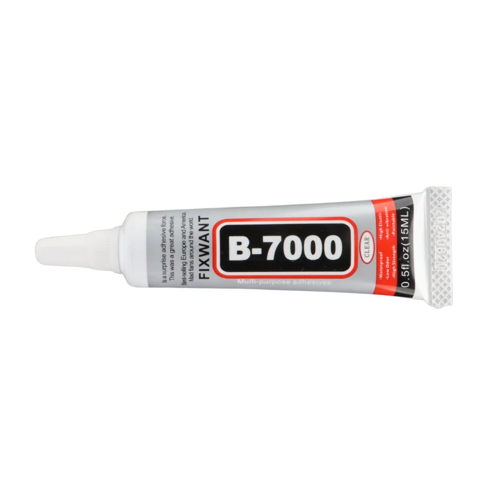 100 SZT. B7000 15ML Przezroczysty Klej do Naprawy Telefonów, Uniwersalny Klej do Szkła, Plastiku, Skóry, Drewna z Końcówką Aplikatora — zdjęcie produktu 2