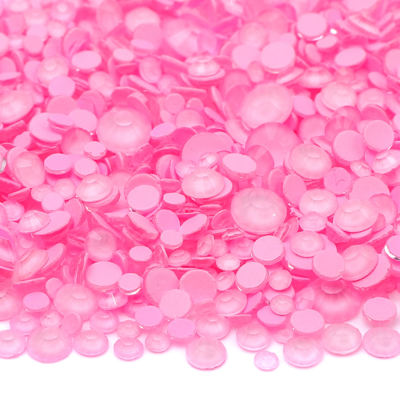 1440Pcs SS6-SS20 Mix Size Glass Flat Back Neon Rhinestone Glitter Round Diamond Non Hotfix Glue on Rhinestones for DIY Nail Art