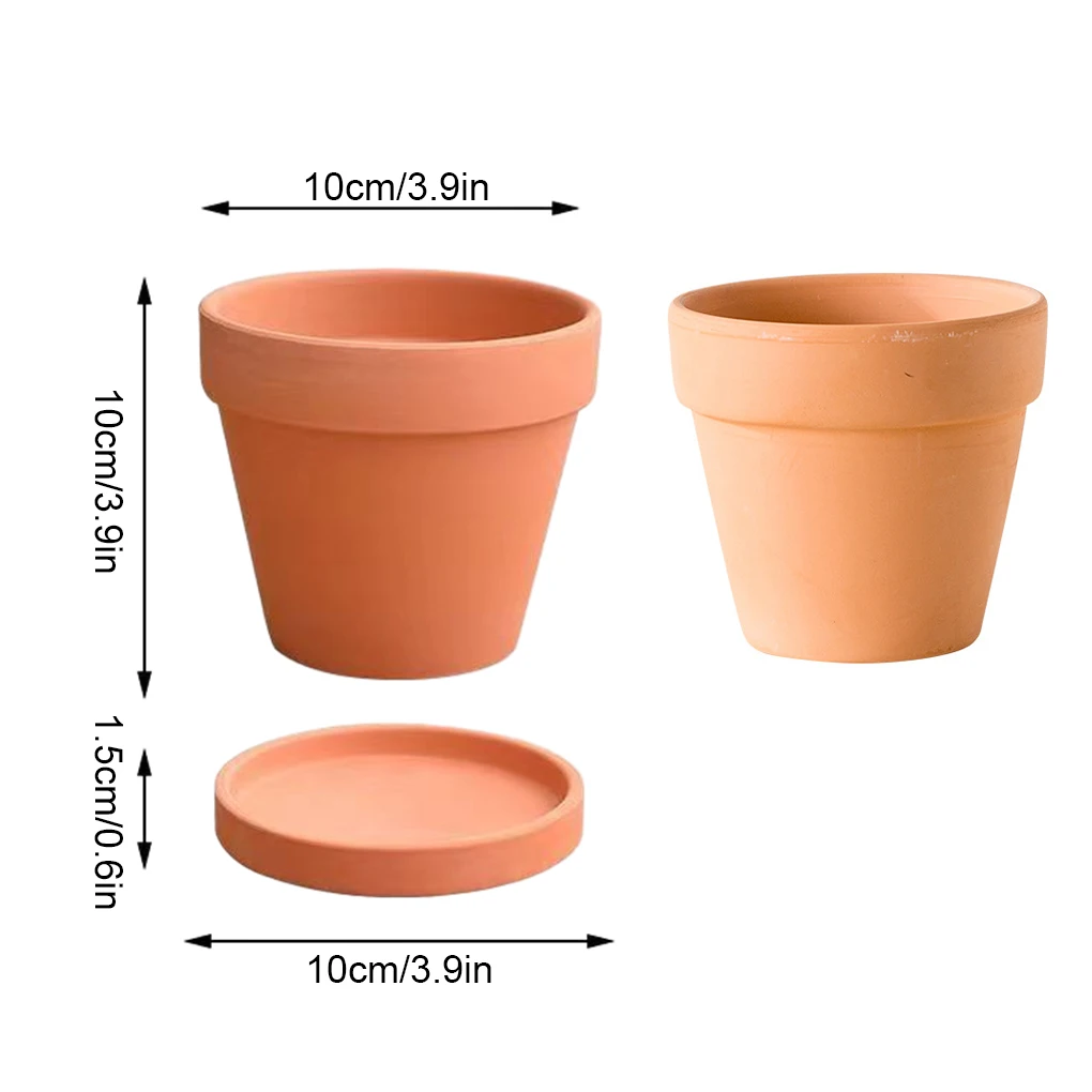 Brown Large Red Pottery Flower Pot With Bottom Holes - Breathable And Moisturizing And Have ple And Delicate