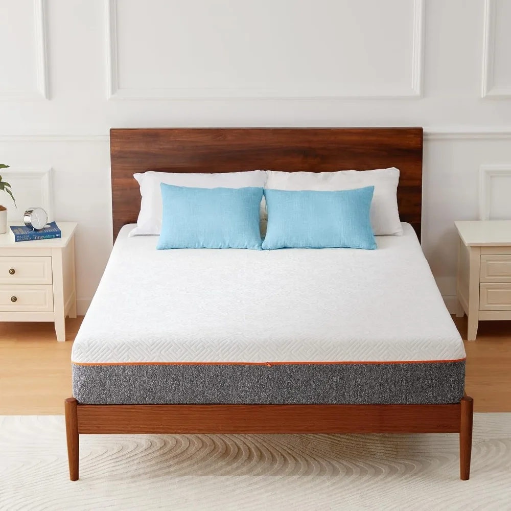 

Twin Size Mattress, 6-inch Gel Memory Foam, Medium-Firm Twin Bed Mattress in a Box for Pressure Relief & Support, Breathable Co
