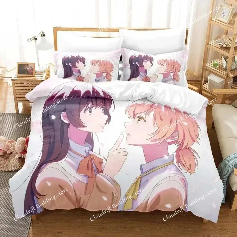 

New Bloom Into You Bedding Set Single Twin Full Queen King Size Bed Set Adult Kid Bedroom Duvet cover Sets Anime Bed Sheet Set
