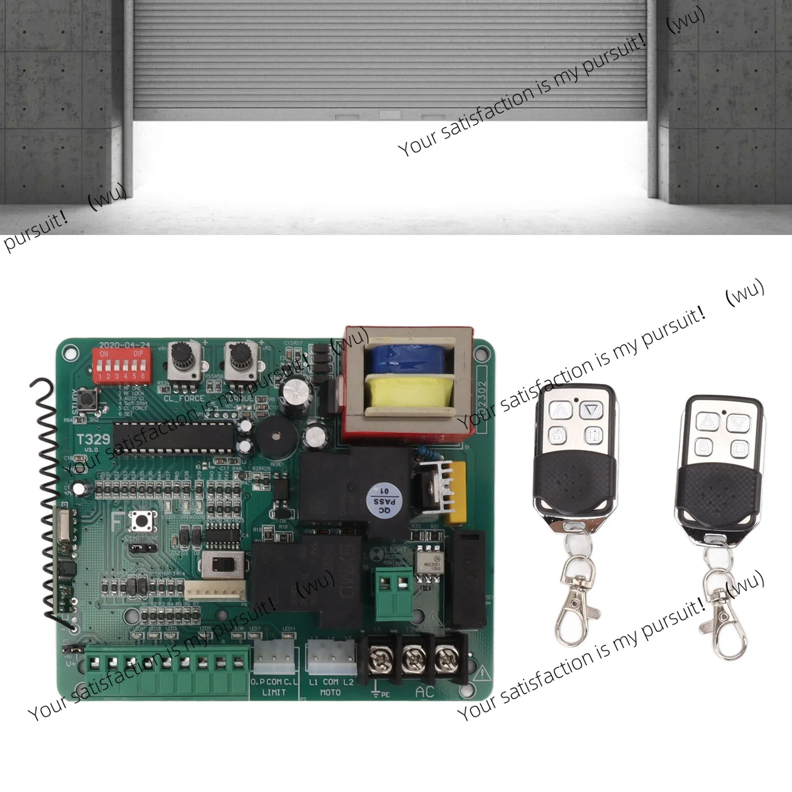 Sliding Door Motor Control Panel LED Indicator with Remote Control