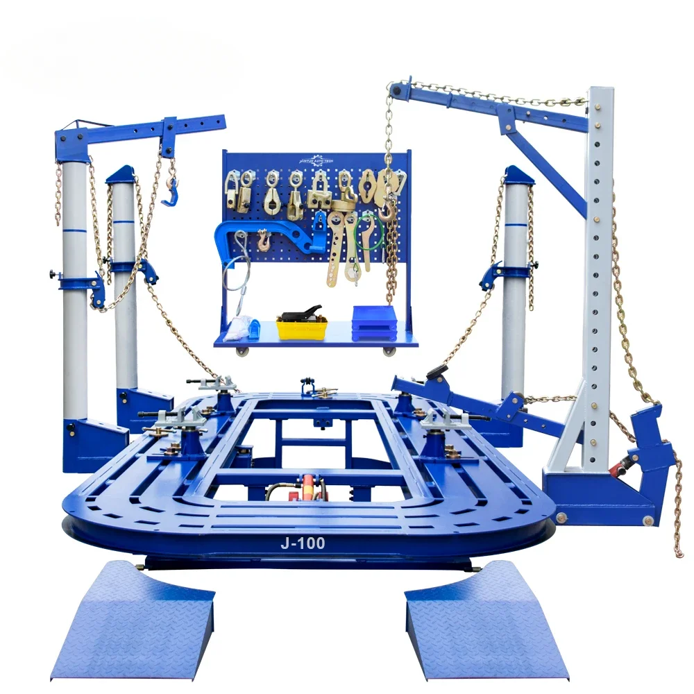 CE Car Bench Chassis Straightener Pulling Machine/auto Body Repair Equipment/ O Liner Car Frame Machine Shop Auto Body