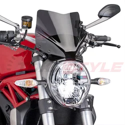 For DUCATI Monster 797 M797 MONSTER 821 M821 1200 1200S 1200R '14-'20 Sports Touring WindScreen Windshield Viser Visor Deflector