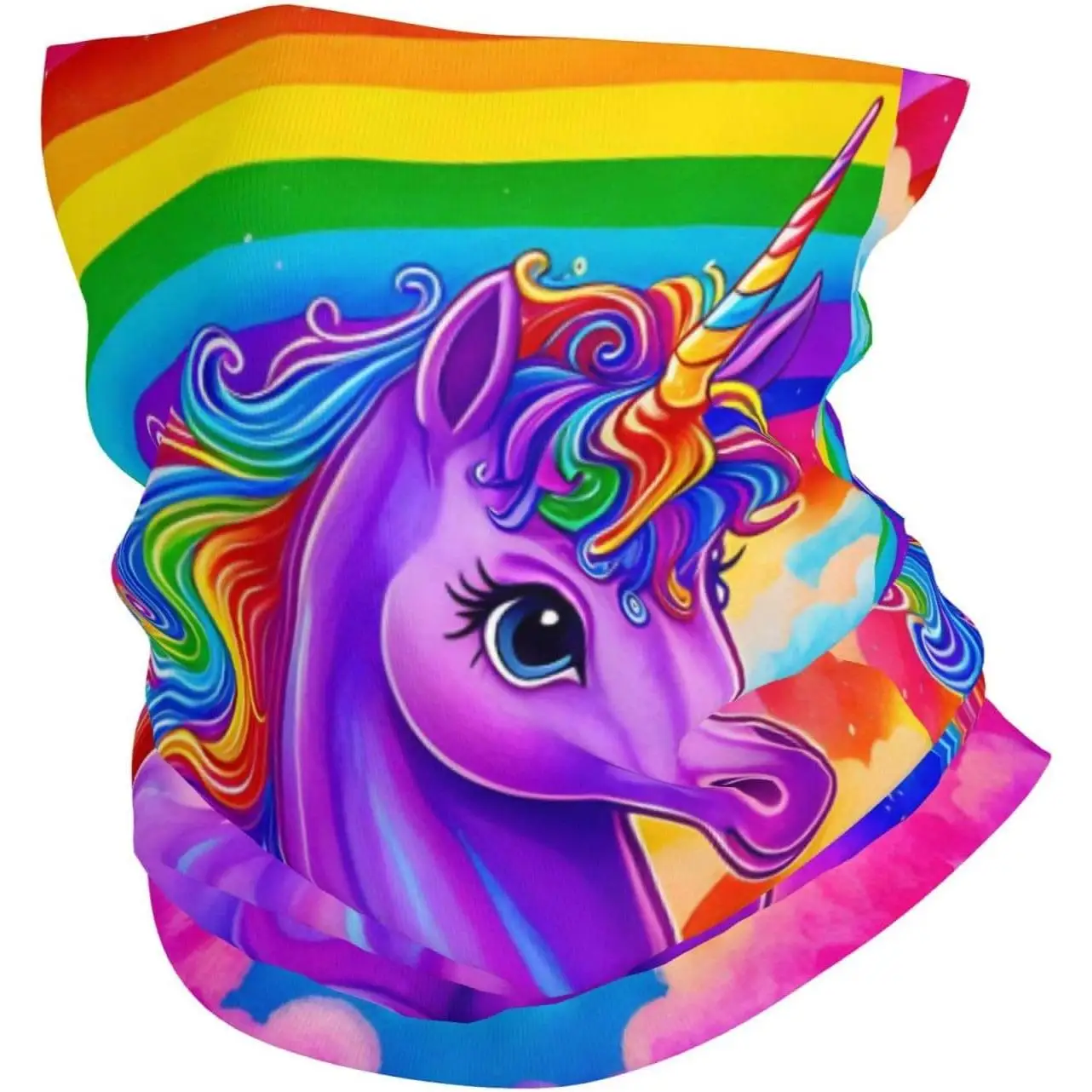 

Многофункциональная маска-балаклава/бандана из ткани «белый единорог» для мужчин и женщин