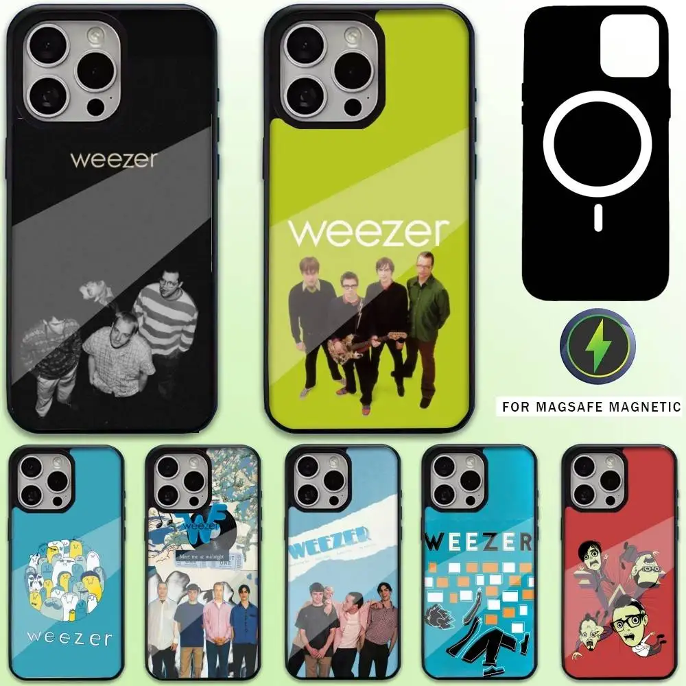 

Weezer SZNZ Autumn Phone Case For iPhone17,16,15,14,13,12,11 Plus,Pro Max Magnetic For Magsafe Wireless Charging