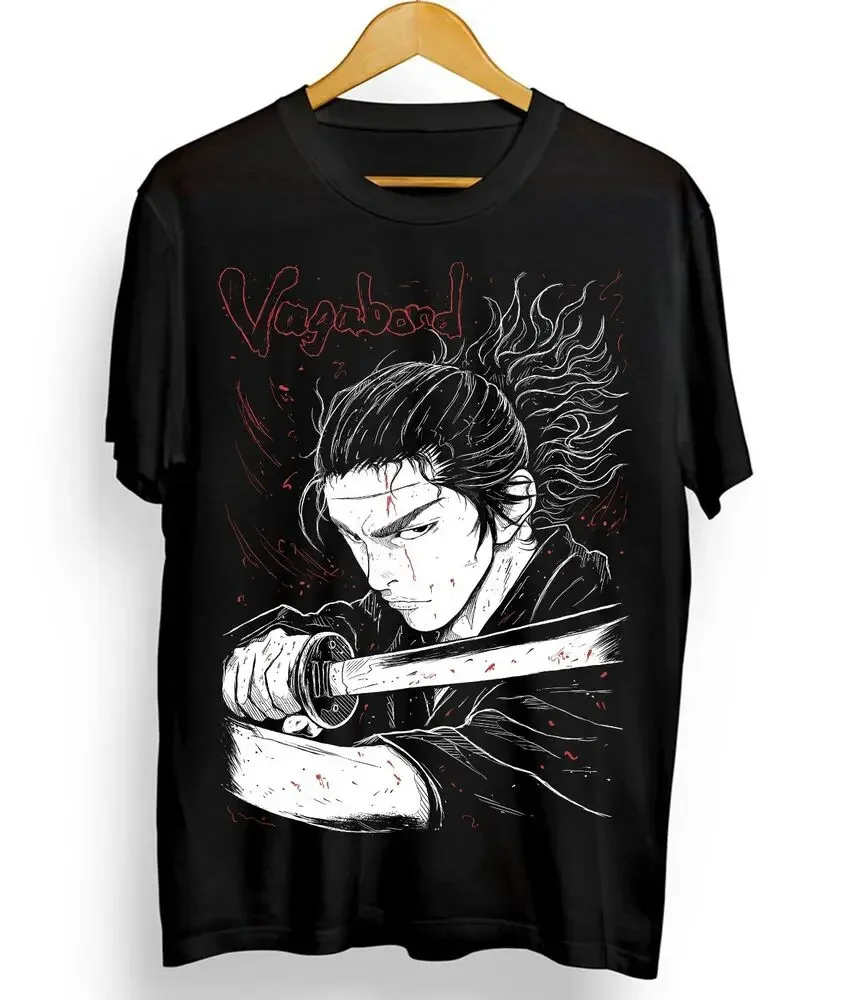 Vagabond T-Shirt Musashi Miyamoto Matahachi Honiden Anime Manga Shirt All Size