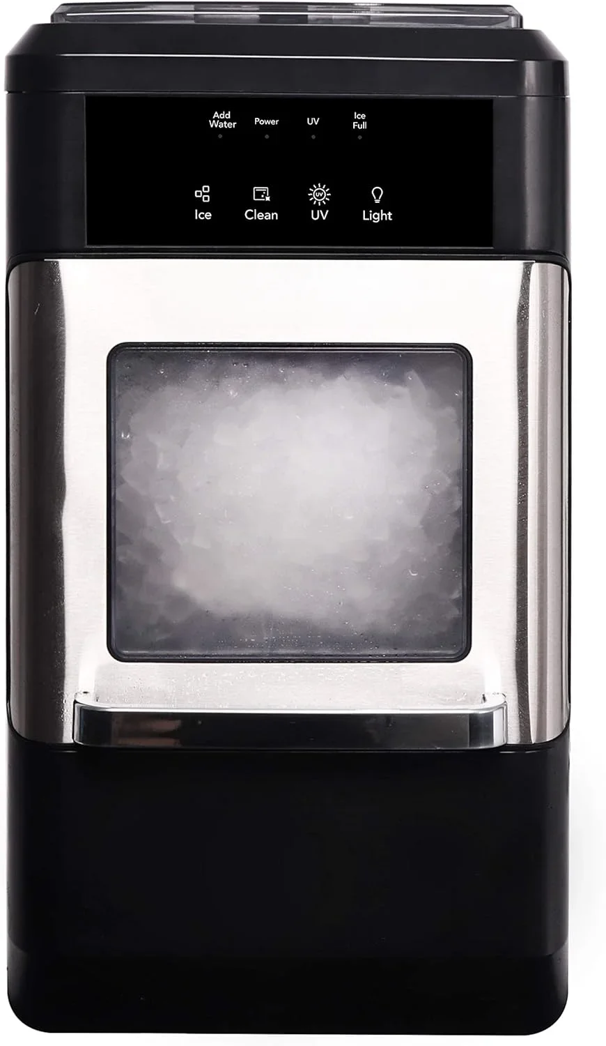 

Chewable Nugget Ice Maker, 44lbs per day, Self Cleaning Function Countertop Crunchy