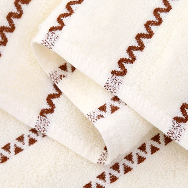 3pcs Set Embroidered Cotton Towels Geometric Bathroom Collection Big Bath Hand Face Shower Towels 34x74cm/70x140cm Gift Set