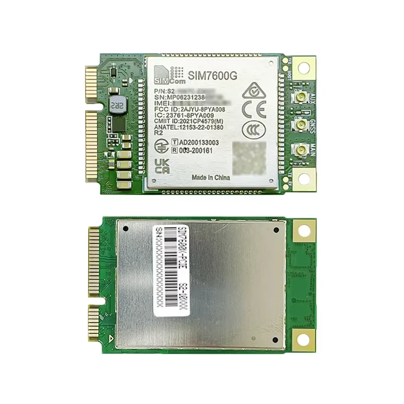 Original SIMCOM SIM7600G PCIE 4G LTE CAT1 Module MINIPCIE Multi-band LTE-FDD/LTE-TDD/HSPA+/UMTS/EDGE/GPRS/GSM Global band