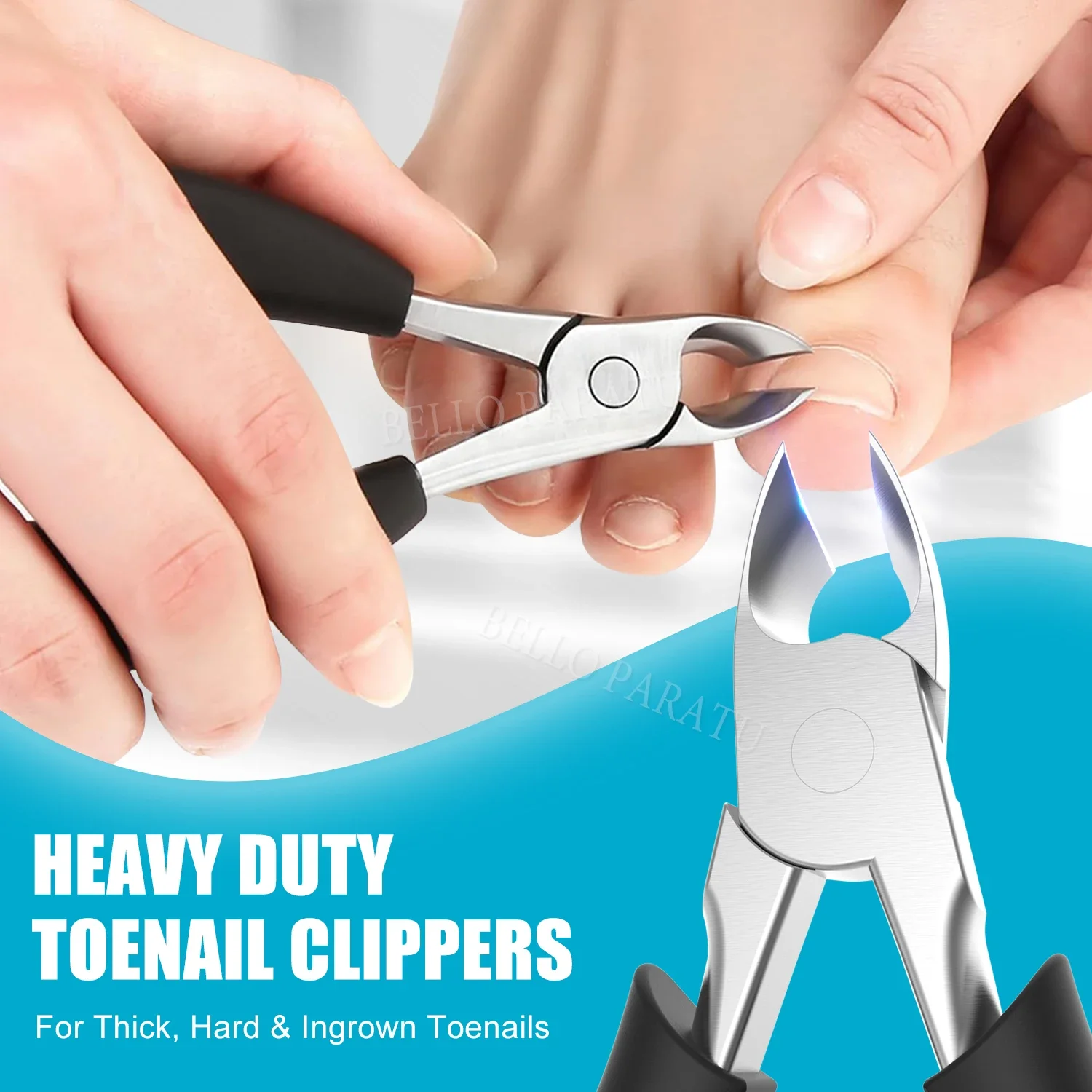 ที่ตัดเล็บเท้า 1 ชิ้น แบบมืออาชีพ สำหรับเล็บขบ ใบมีดโค้งคมพิเศษ ตัดแต่งเล็บเท้าหนา เครื่องมือทำเล็บ