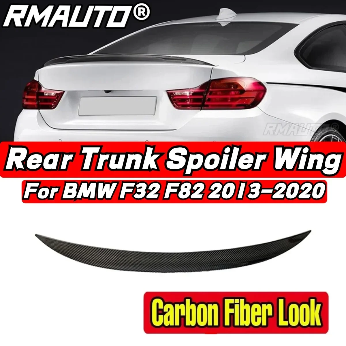 For BMW 4 Series F32 F33 F36 Rear Spoiler Wing Body Kit MP Style BMW F32 Car Rear Trunk Spoiler Car Accessories Rear Trunk Wing