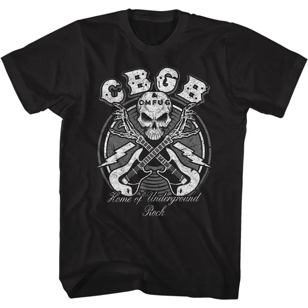 

CBGB Skull Guitars Music Shirt