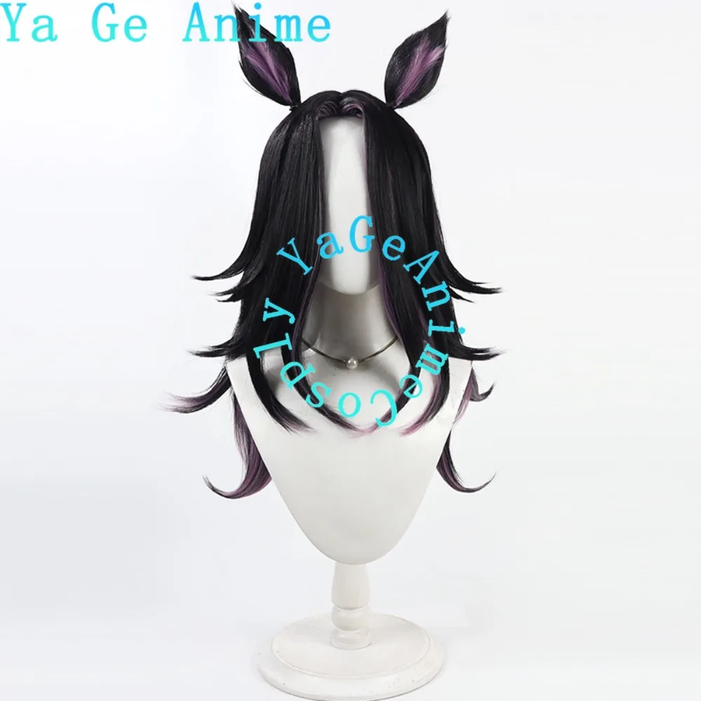 Wig Cosplay Uma Musume Pretty Derby Fenomeno dengan Telinga dan Ekor Anime dan Game Wig Pertunjukan Langsung Halloween