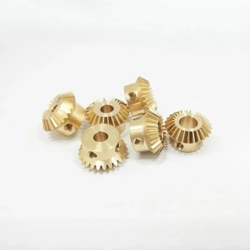 High-Precision 0.4/0.5/0.8 Module 90° Right-Angle Bevel Gears, 1:1 Ratio Small Module Conical Gears with Micro Straight Teeth view 2
