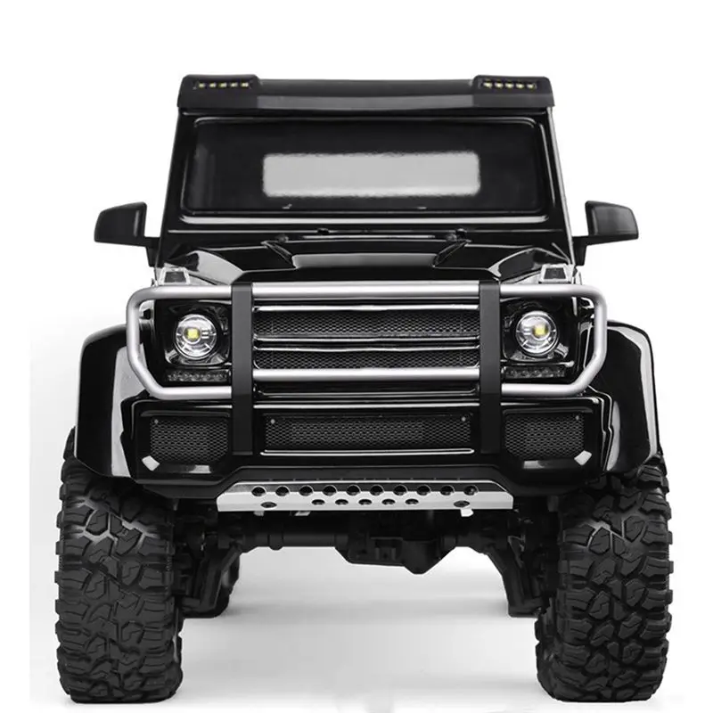 B78B-For 1/10 TRX6 TRX4 G63 G500 Metal Split Front Bumper On The Desert Front Bumper ,Black