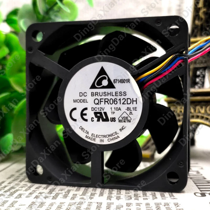 

X For DELTA AQFR0612DH | 12V 1.10A | 6CM | High Air Volume Chassis Cooling Fan 1PCS
