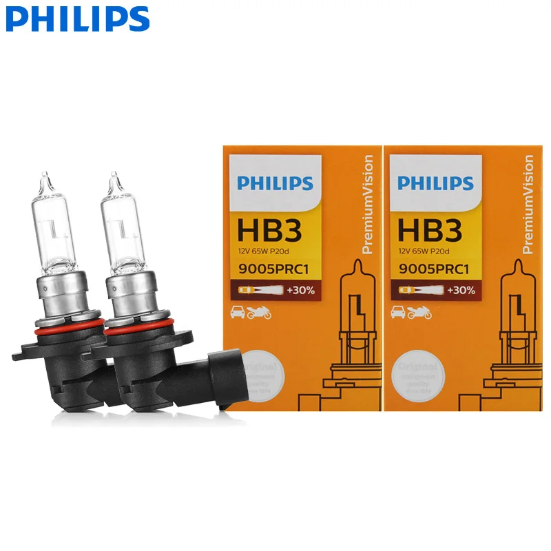 Philips 2 stks H4 H7 H11 HB3 HB4 Vision Originele Auto Licht H1 H3 H8 H9 9005 9006 3200 K Standaard Lampen Halogeen Hoge Dimlicht Paar