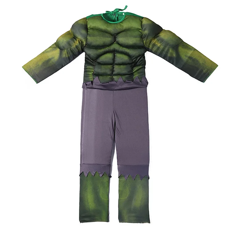 Hulk traje muscular meninas super-herói hulk cosplay traje muscular criança meninos halloween roupas de natal festa