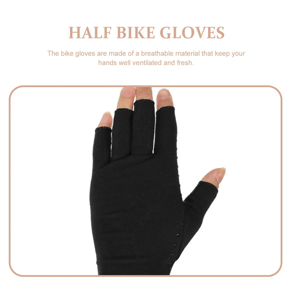 

2pcs 1Pair Half Finger Cycling Gloves Breathable Non-Slip Shock-Absorption For Bike Riding Outdoor Sports Equipment