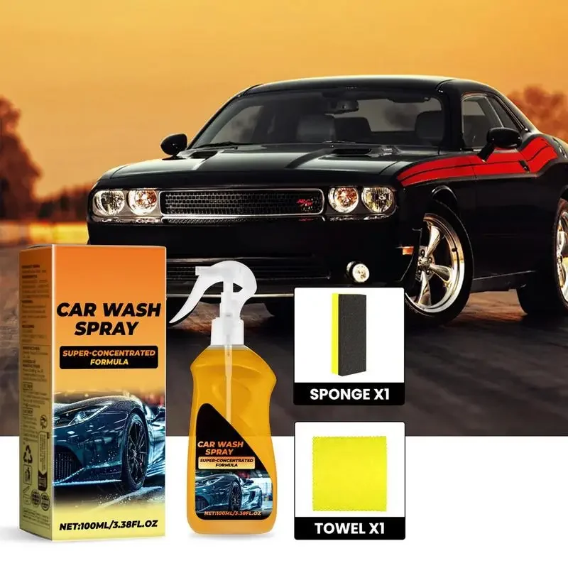 

Rinseless Car Wash Gentle Car Wash Shampoo Headliner Cleaner for Interior Non-greasy Waterless