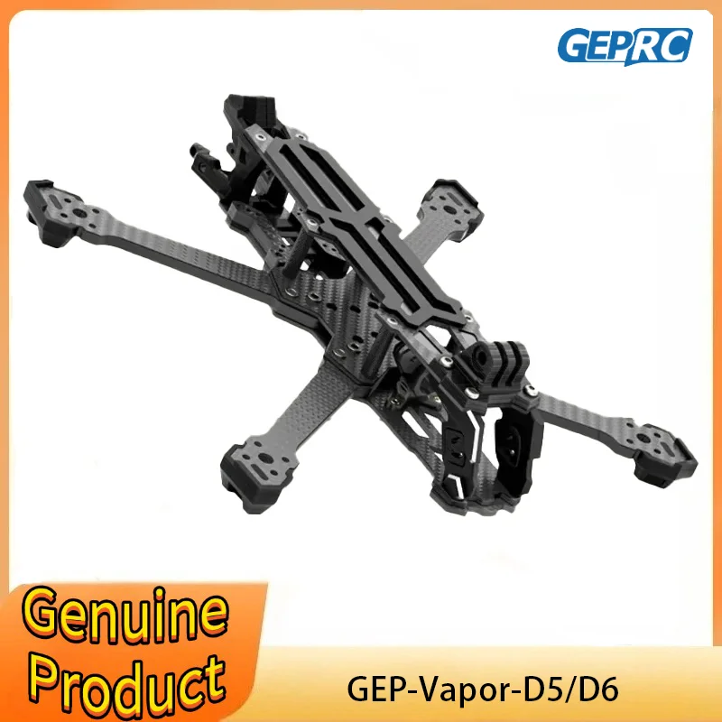 

GEPRC GEP-Vapor-D5 D6 Frame Kits Suitable for Vapor Drone Carbon Fiber Frame DIY RC FPV Quadcopter 5-6 Inch Accessories Parts
