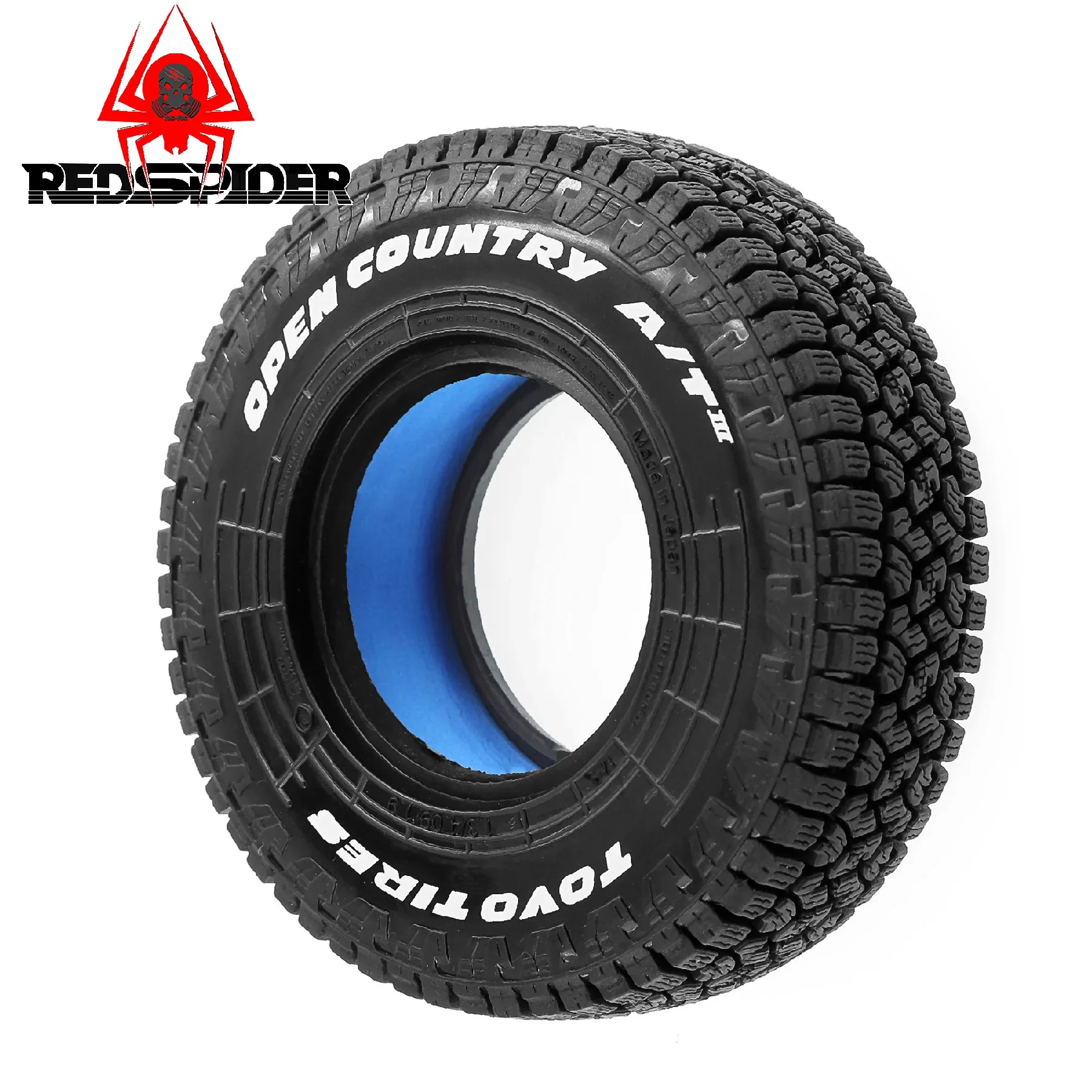 4PCS 105MM 1,9 RC Crawler 105mm Gummireifen für Axial SCX10 TRX4 D90 TF2 Off-Road All-Terrain 1:10 RC Auto, High Grip Non-Slip