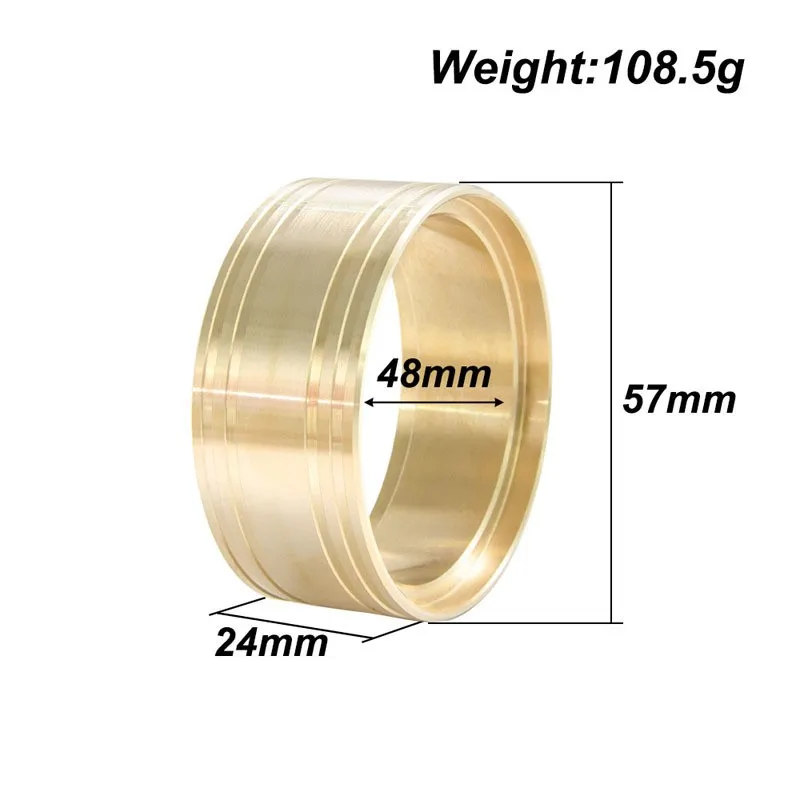 1.9 Inch Brass Wheel Weight Internal Beadlock Clamp Ring for 1/10  TRX4 SCX10 RC Crawler Wheels, 4PCS