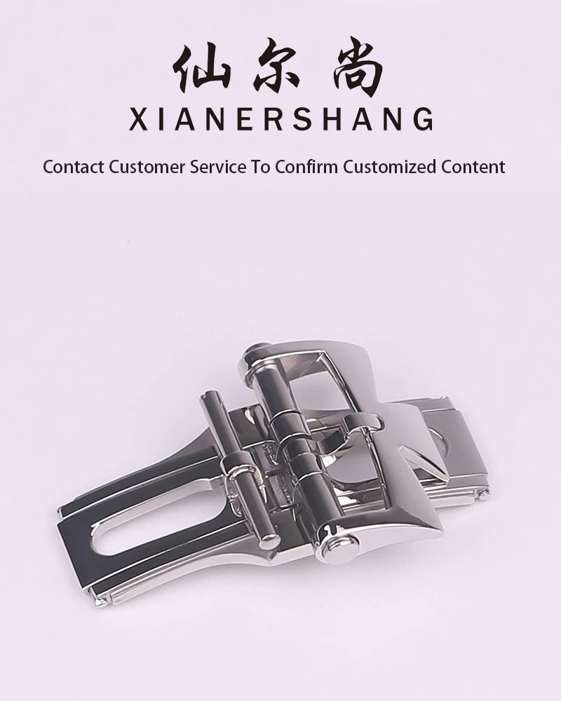 XIANERSHANG Custom V-acheron C-onstantin OVERSEAS Original Watch Clasp 18MM 20MM Belt Buckle Stainless Steel Butterfly Buckle