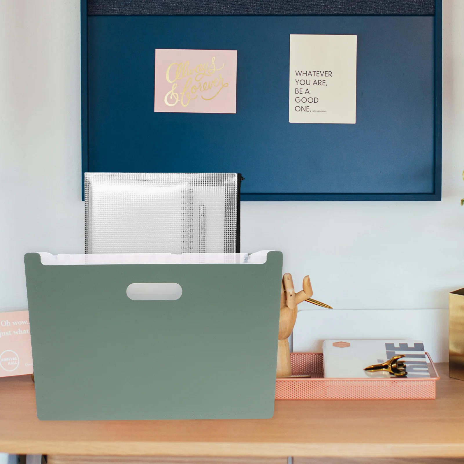 

A4 Expanding File Folder Portable Multi-Grid Document Organizer Pp Material Office Receipt Holder Storage Bag For Papers