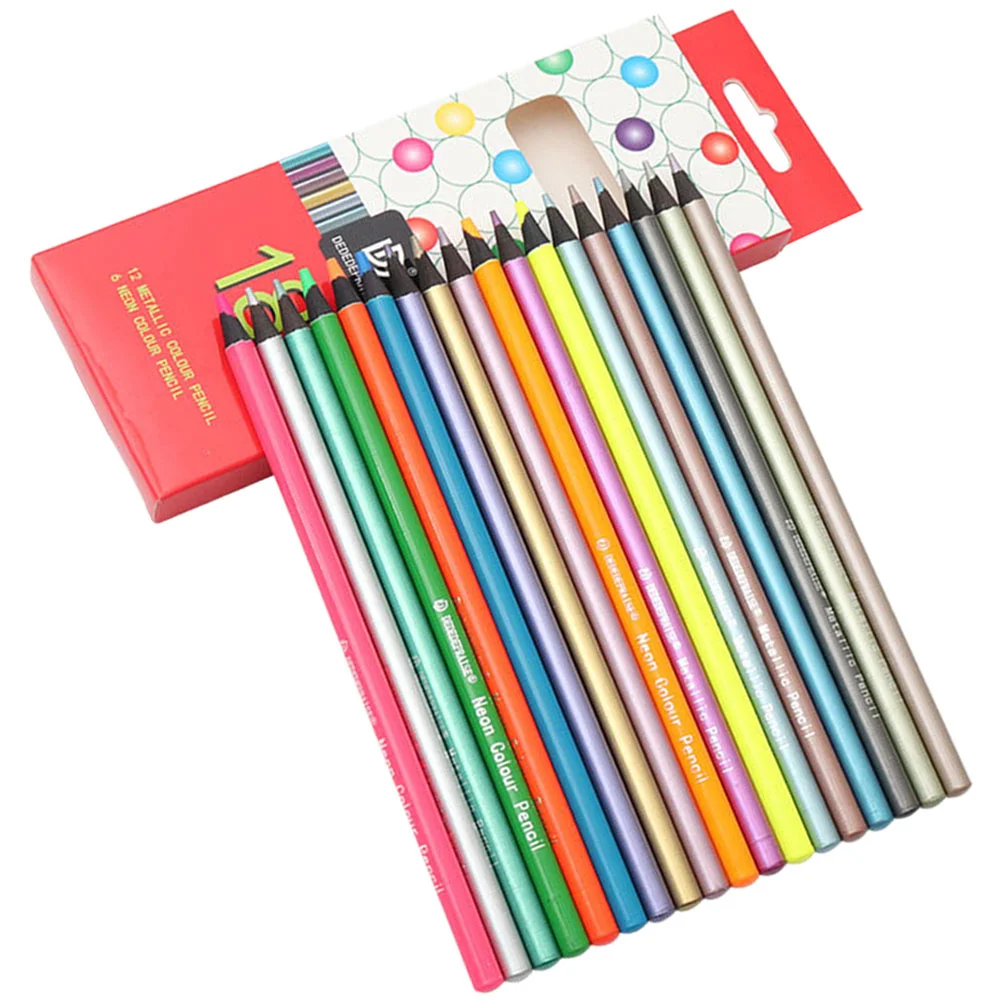 18 Pcs Pencil Colored Pencils Artist Major Graffiti Colorful for Kids Drawing Supplies Child