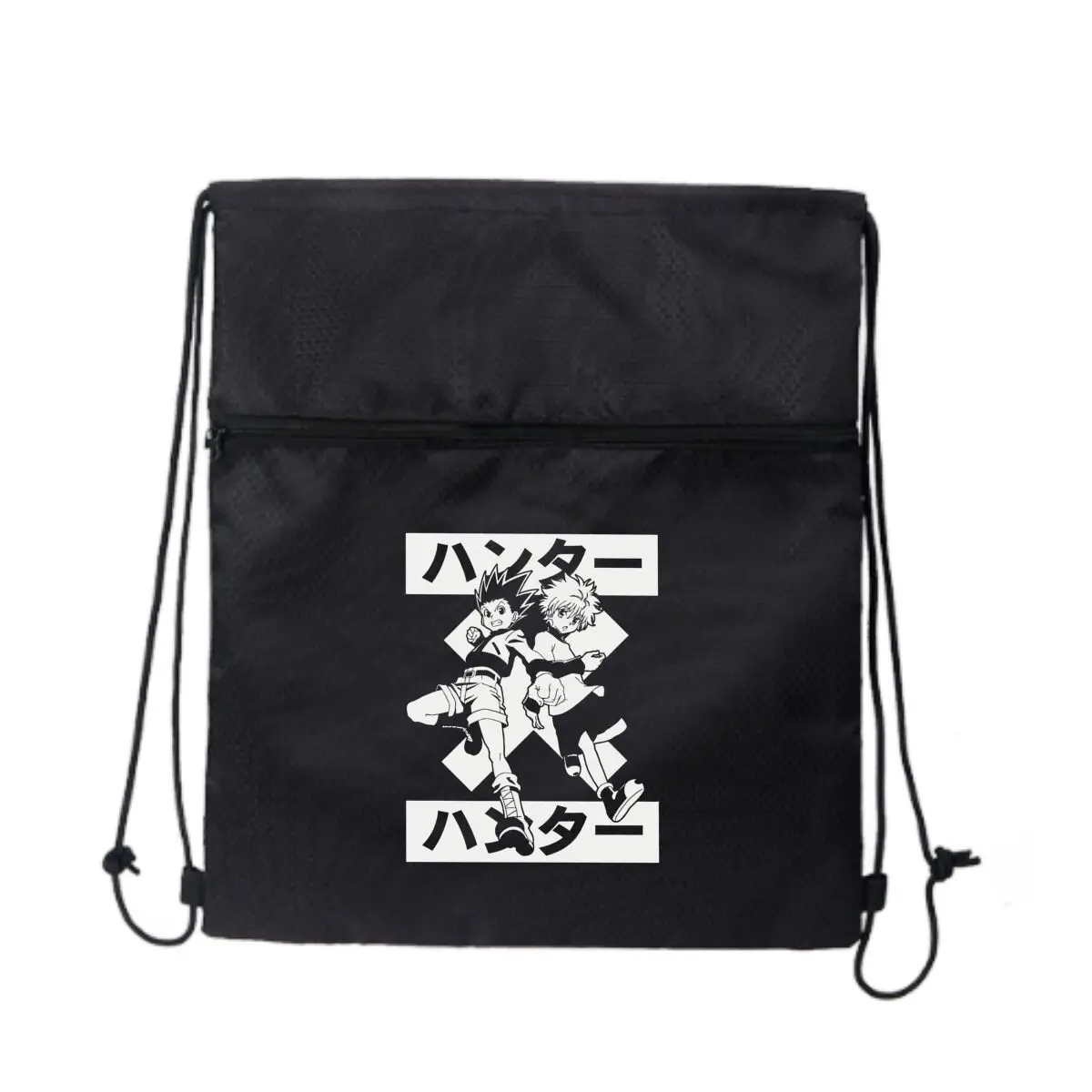 

Сумка на молнии на шнурке Hunter × Hunter Characters Art Park Stroll: вмещает закуски и игрушки