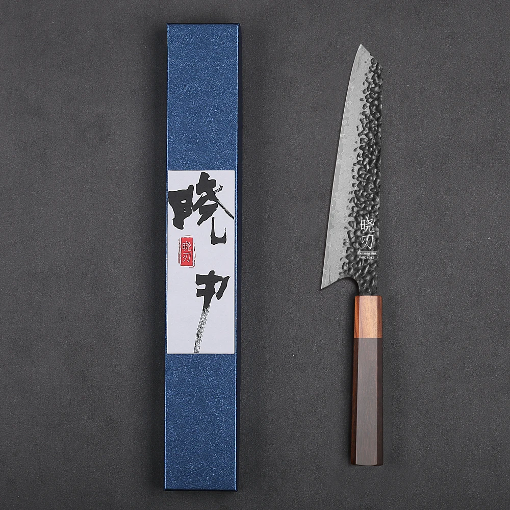 

8" Japanese Kiritsuke Chef Knife Damascus Steel Sharp Cutting Meat Vegetable Slicer Cleaver Handmade Professional Kitchen Knives