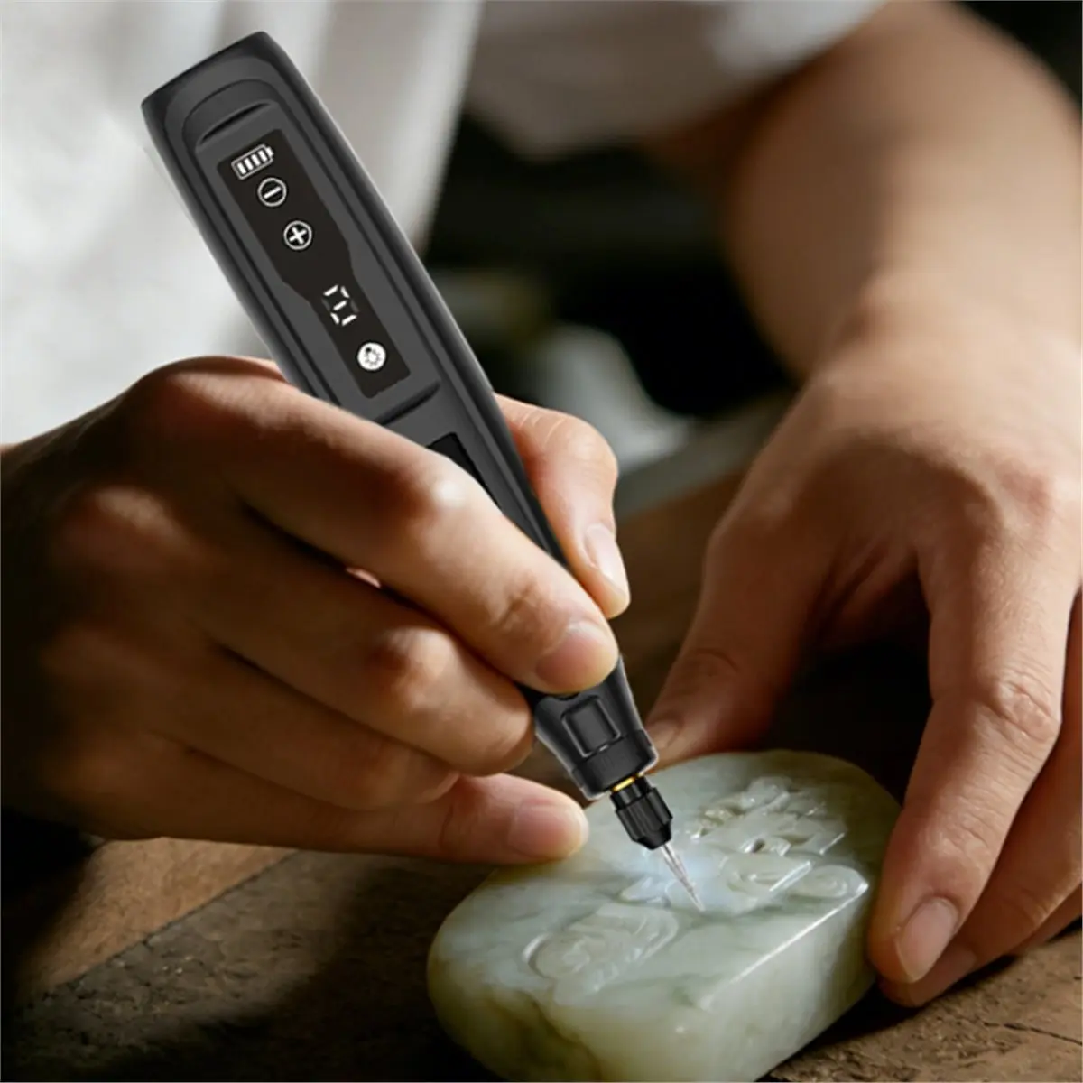 【UPGRADED VERSION】Mini Cordless Rotary Tool, 8-Speed, USB Charging with Accessories for DIY Crafts