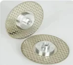 Customizable Industrial Grade Ceramic Diamond Cutting Wheel Grinding Disc Triangle Shape Electroplated Granite Dry