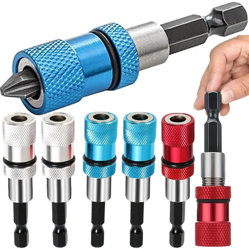 

Electric Screwdriver Magnetic Connecting Rod Adjustable Screw Bits Depth Extension Bars Hex Shank Drywall Drill Bit Holder Tools