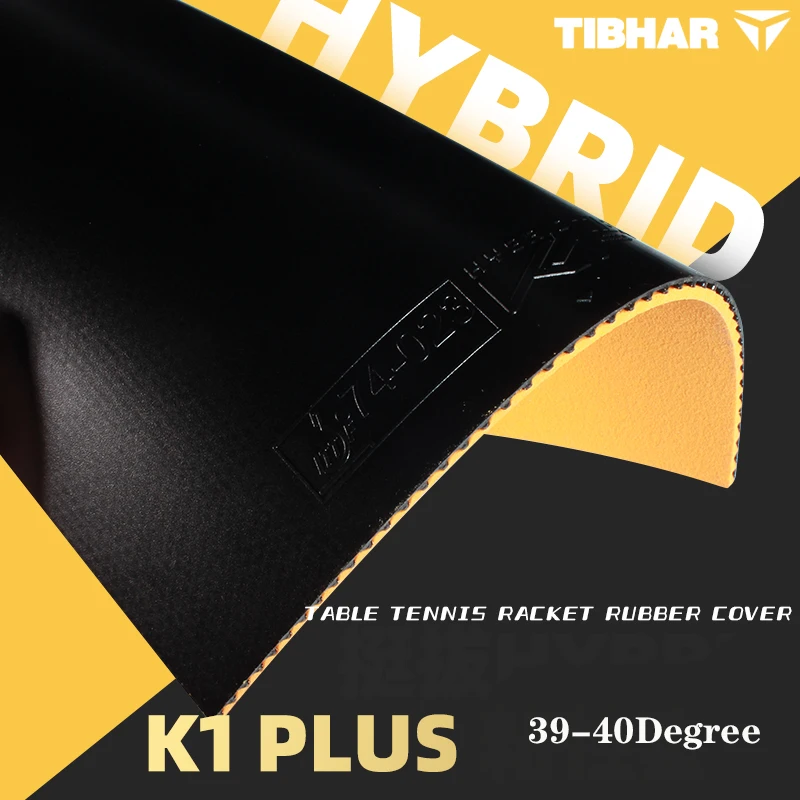 Tibhar Hybrid K1 Plus Table Tennis Rubber Sticky Ping Pong Rubber with Internal Energy Sponge Professional Table Tennis Rubber