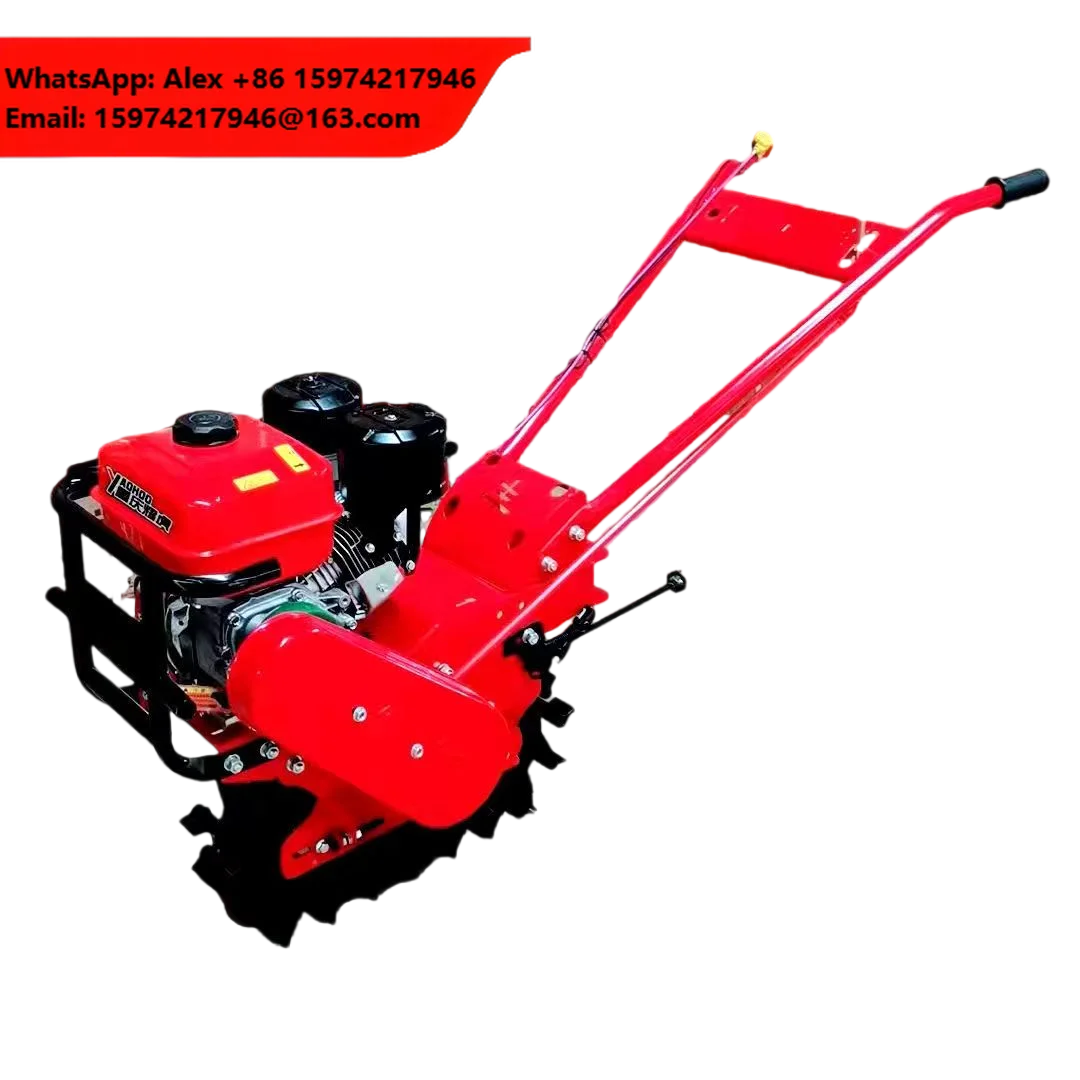 Small Agricultural Plow Tiller One Wheel Chain Track Micro Tillage Machine Diesel Trolley Machine Engine New New Product 2025