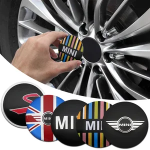 Zentralauto Würfeldeckel, Aufkleber Emblem, Stil, geeignet für Mini Cooper One S, JCW, Clubman, R55, R56, F55, F56, R57, R58, R59, R60, 56 Millimeter, 4 Pces 8 Hauptverkaufszentrum -Felgen Mini - №6