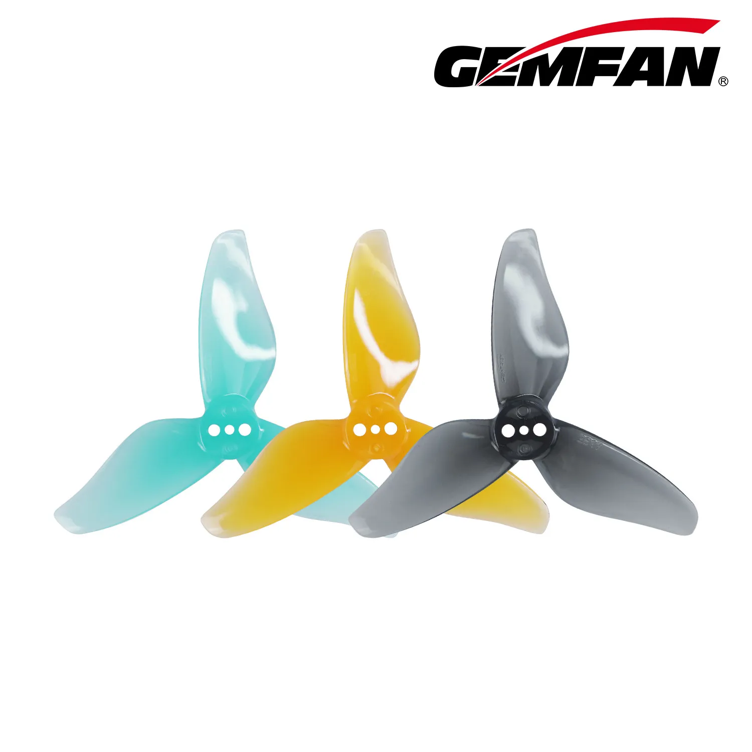 Gemfan 2517-3 Tri-blade Propeller 12 Pairs 12CW+12CCW PC Props for 1404 Motor FPV Quad