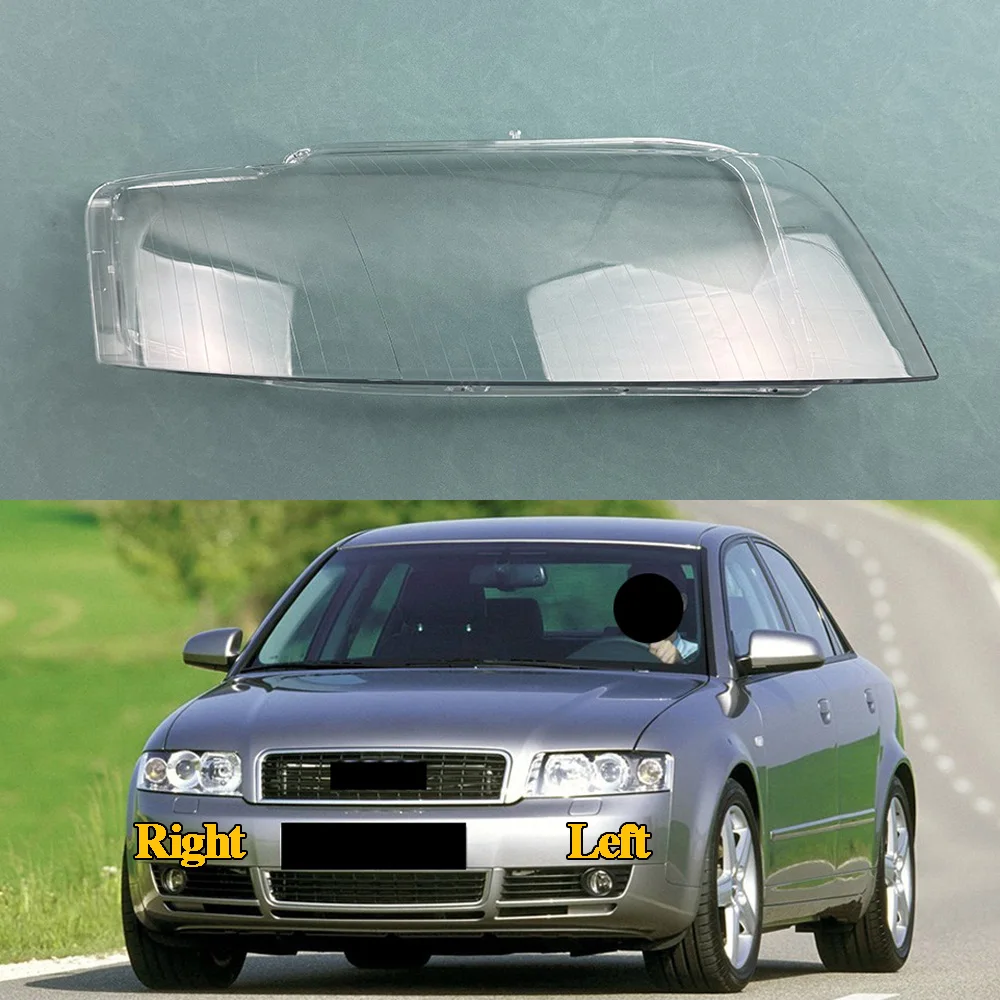 

For Audi A4 B6 2003 2004 2005 Headlamp Cover Headlight Transparent Lens Lamp Shell Masks Plexiglass Replace Original Lampshade