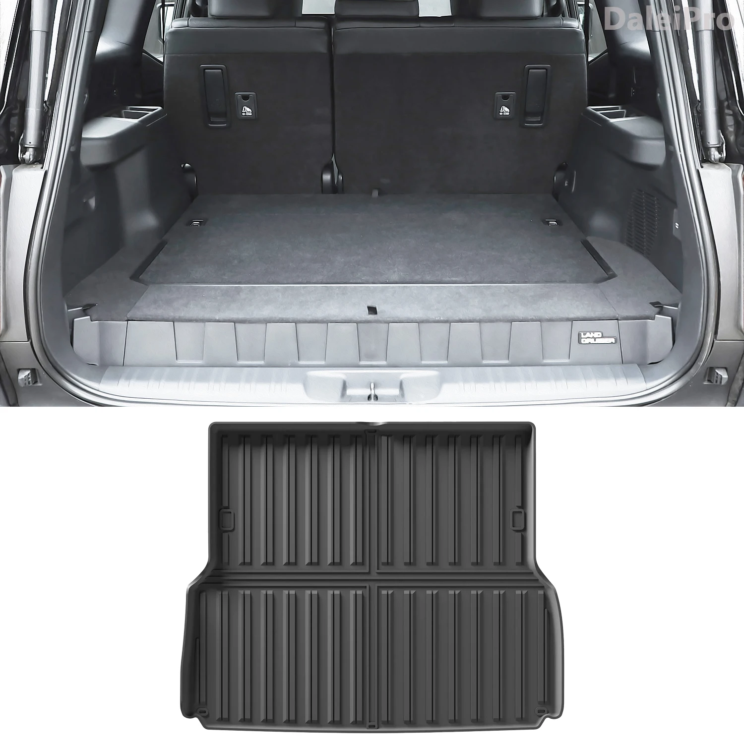 For Toyota Land Cruiser LC250 Prado (5 Seats) 2024 Car Cargo Liner Custom Fit 3D TPE Rear Trunk Mats All Weather Car Accessories