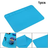 Anti-Static Heat Insulation Silicone Soldering Repair Mat Waterproof Phone PC Work Desk Pad Repair Welding Tool Accessories