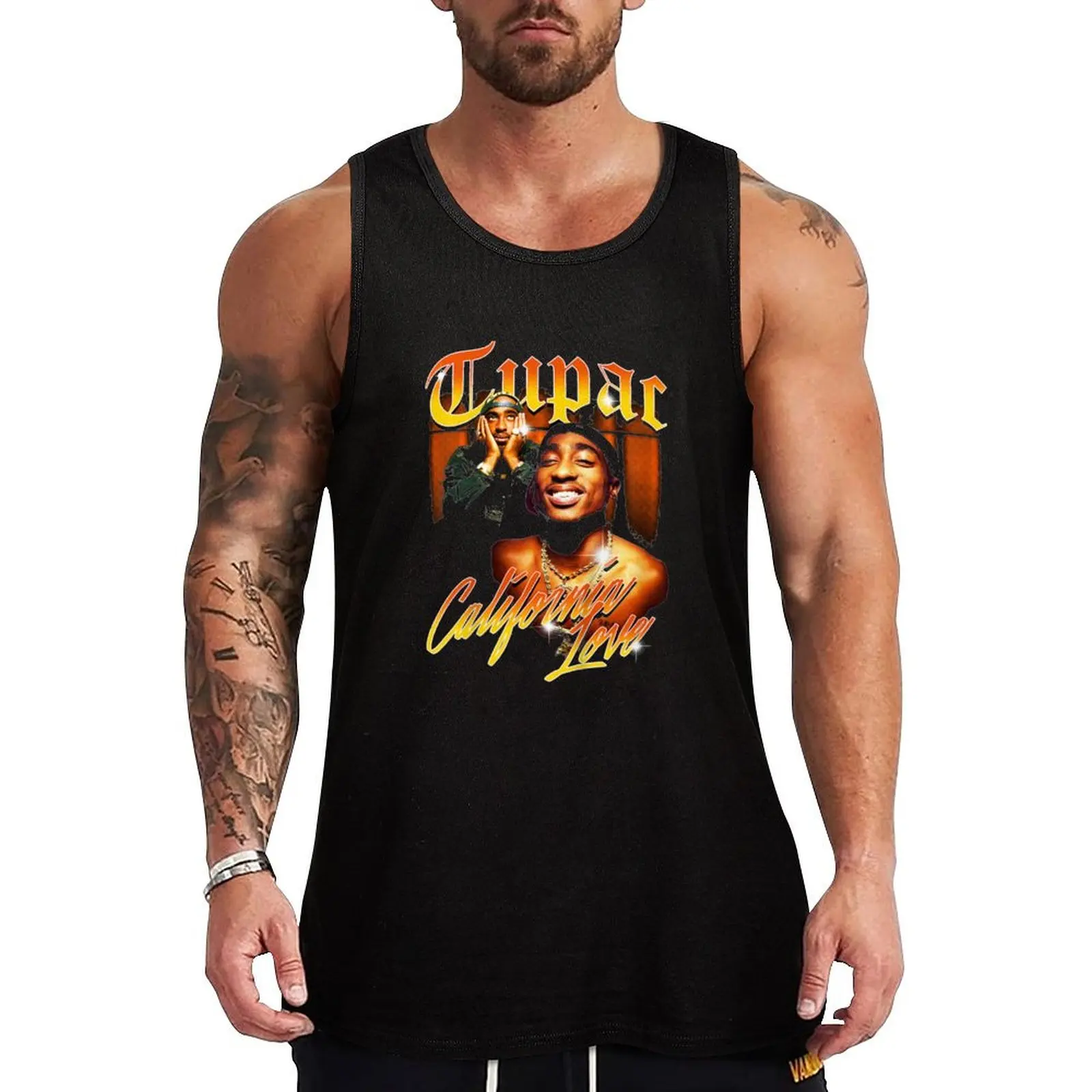 

Love Vintage California Tank Top Fitness men clothing Bodybuilding shirt summer Men's tops gym clothes man fitness