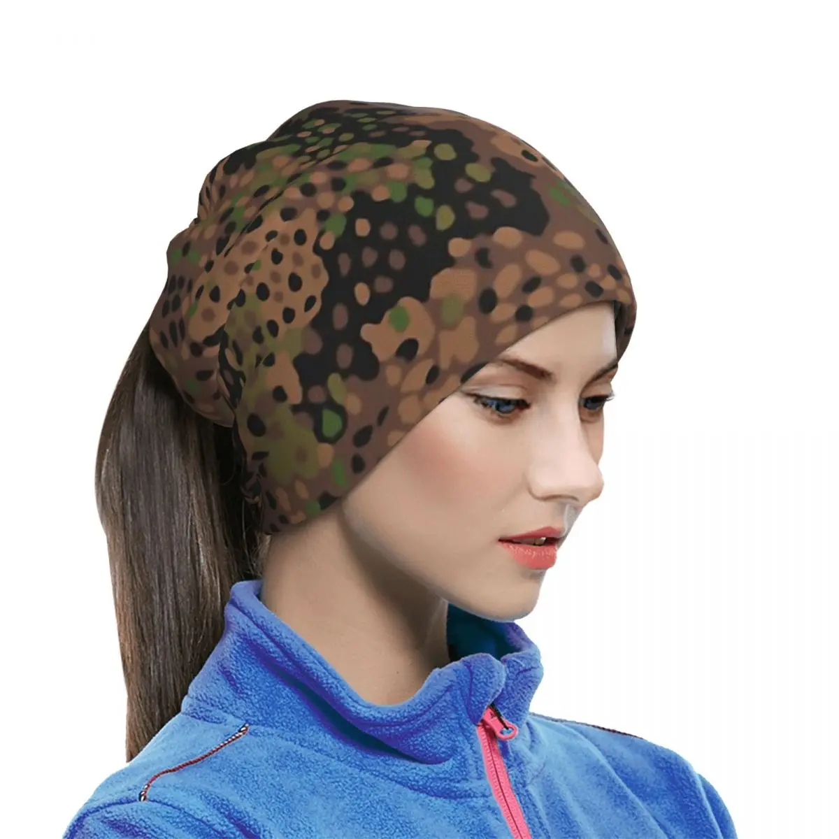 M44 Pea Dot Camo Camouflage Army Warm Scarf Unisex Neck Gaiter Winter Headband Wrap Neck