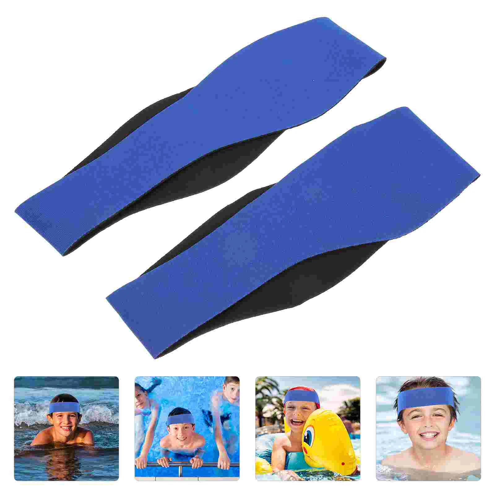 

2 Pcs Swimming Headband Elastic Shower Ear Cover Protector Headbands Fitness Supplies Yoga Sports Covers for Water