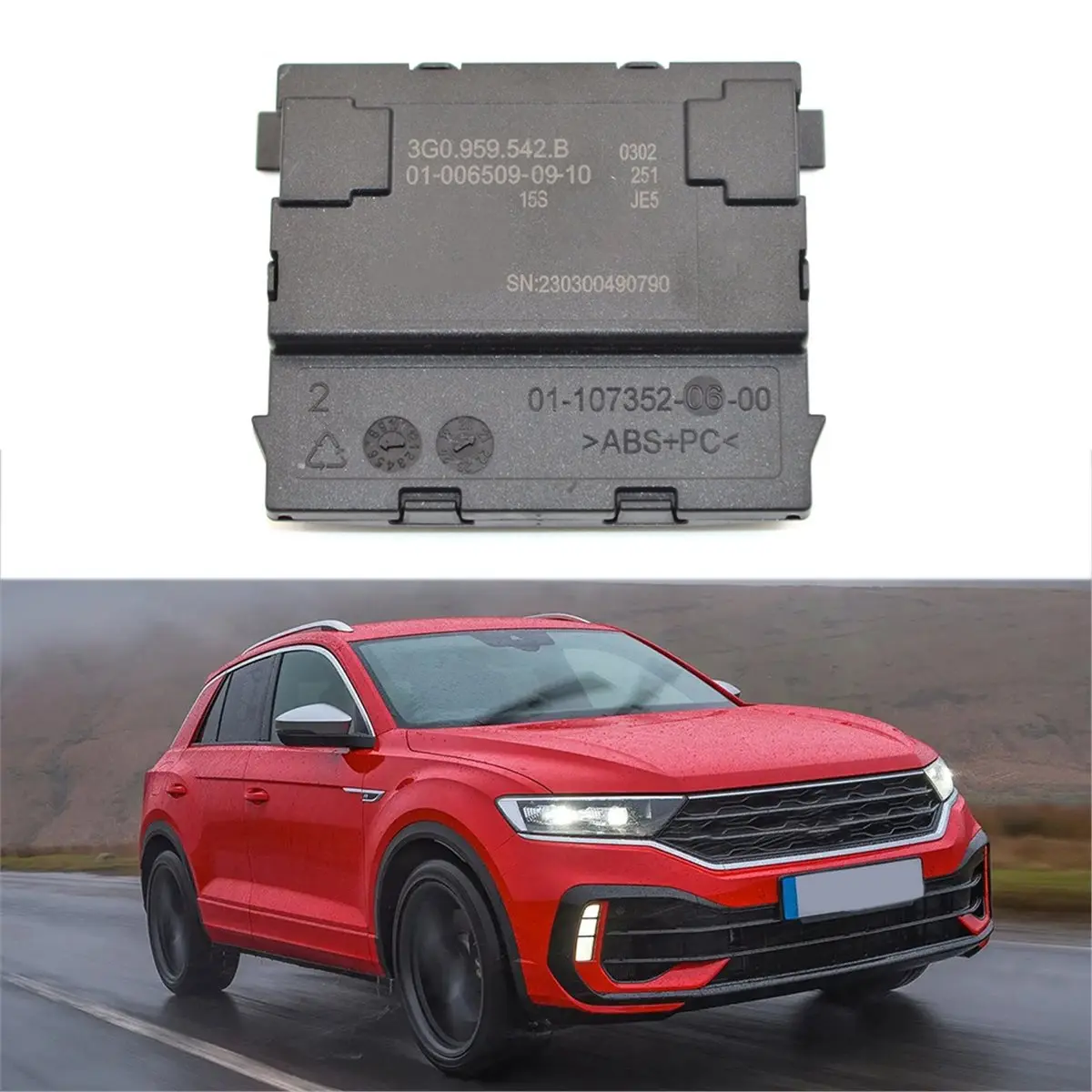 ABQE For VW Arteon 2017-2025 Steering Wheel Contact Detection Module 3G0959542B MQB Steering Wheel Hands-Off Module