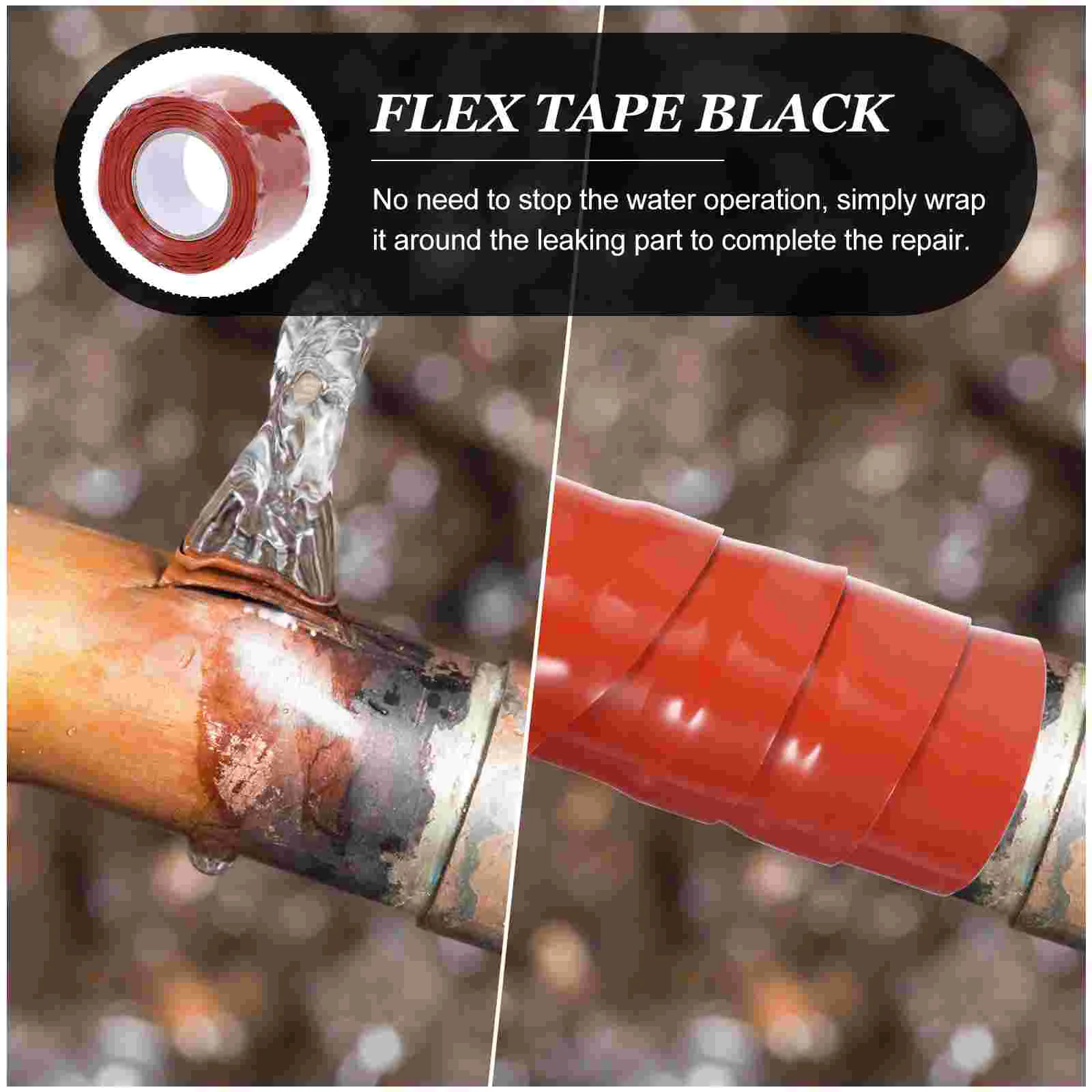 Duct Waterproof Repair Tape Heavy Duty Super Strong Plumbers for Leaky Pipes Faucet