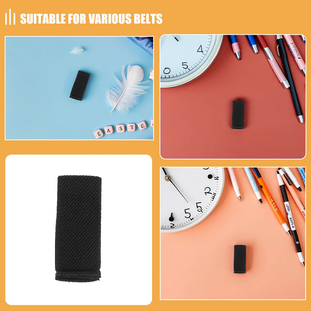 8 pezzi di fermo per cintura in nylon elastico per cintura da uomo, supporto per anello morbido, organizer per accessori per cintura resistente