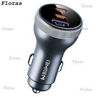 200W Car Charger 3-Port Quick Charge 3.0 USB C PD 100W PPS 45W Super Fast Charging for MacBook Pro iPhone 15 Samsung S23
